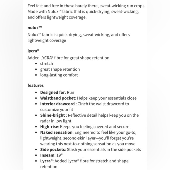 Lululemon sz 4 Fast & Free Crop II Nulux 19" Dark Olive High-Waisted Leggings - Picture 12 of 13